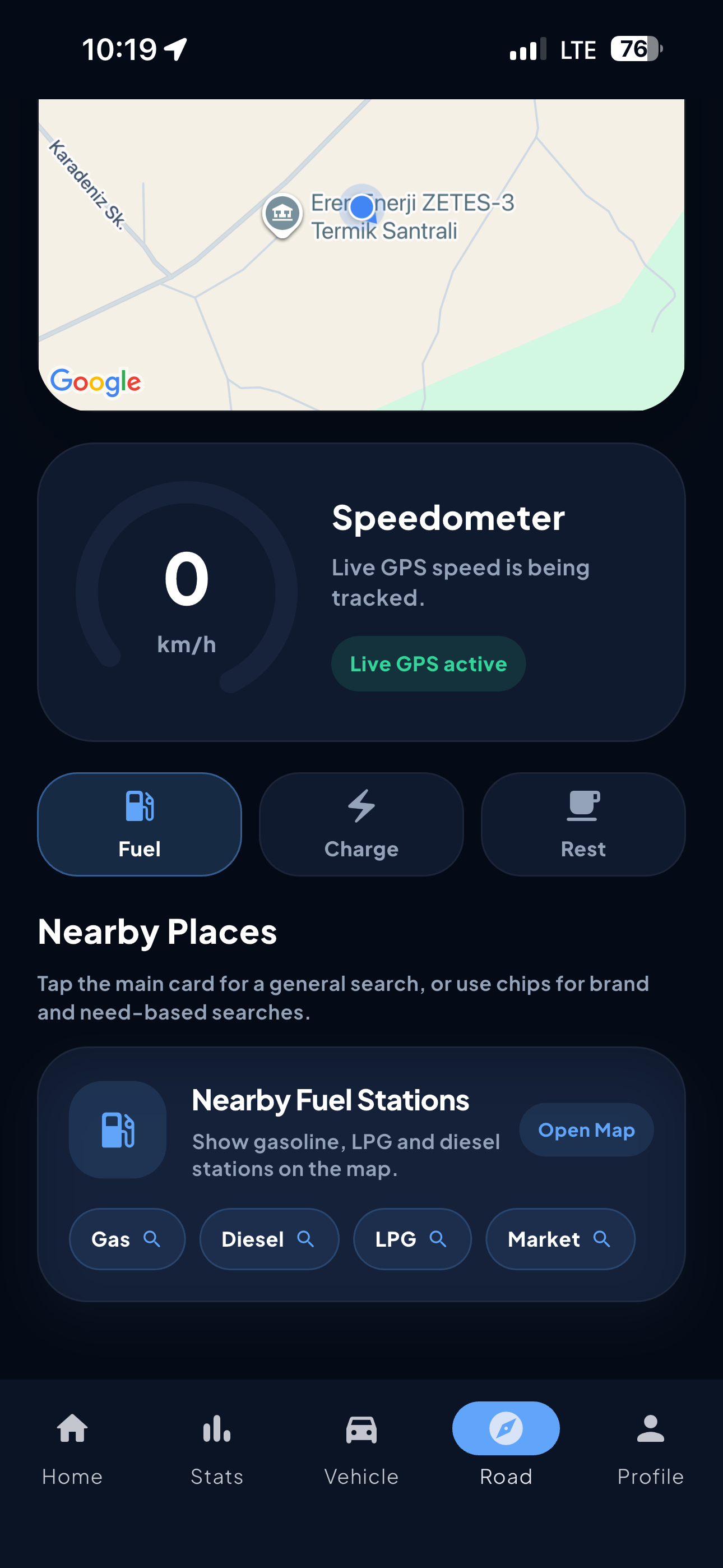 Fuel Mate road assistant details