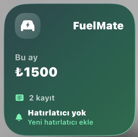 Fuel Mate small widget